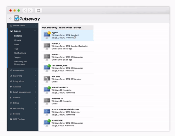 Pulsaway Software Network Monitoring